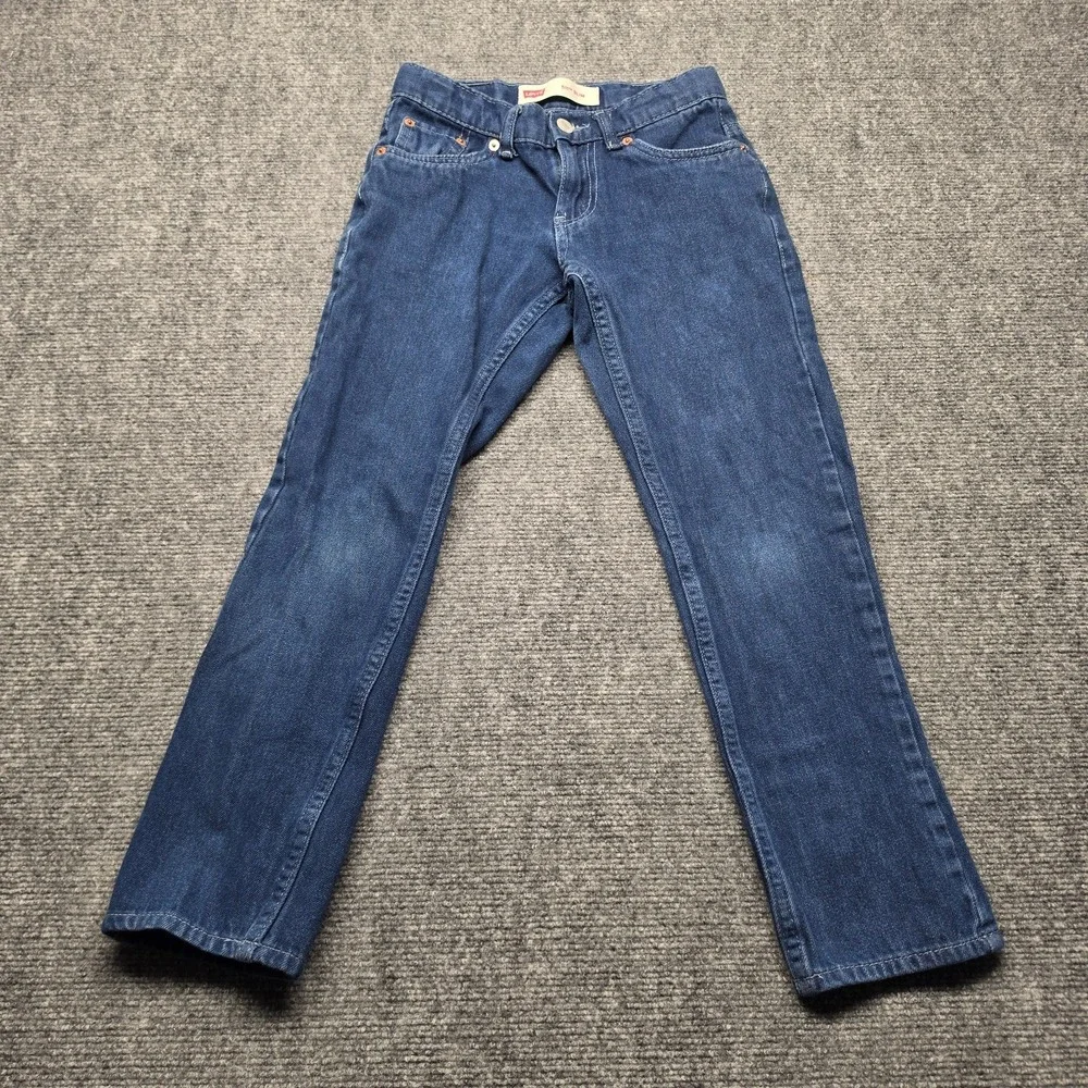 Levi's 511 Slim Fit Jeans Boys Size 8 Regular Blue Denim Adjustable Waist Stretc